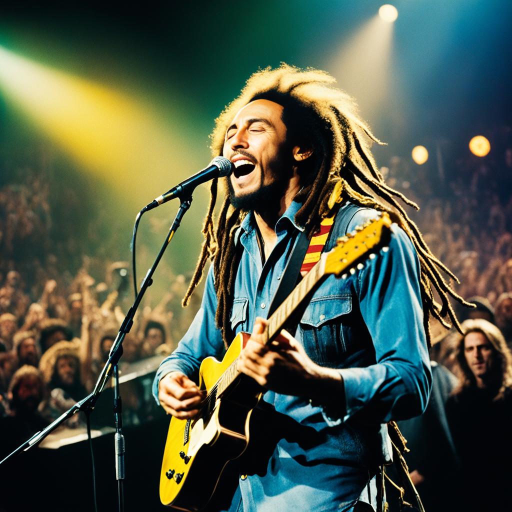 Bob Marley performing