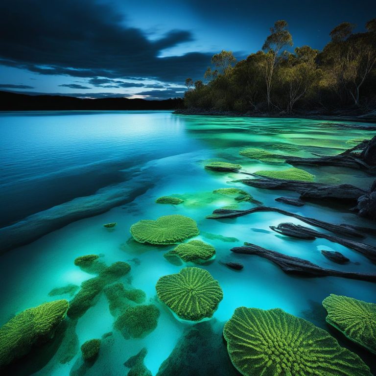 glistening waters luminous lagoon